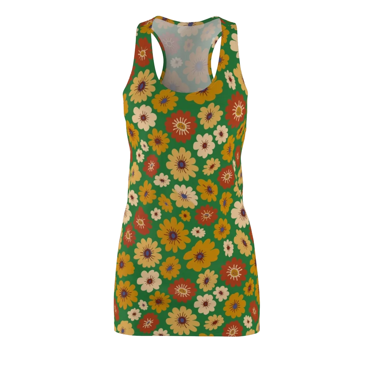 Garden Groove on Racerback Dress — Front