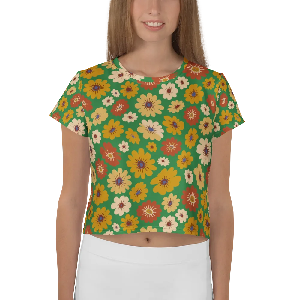 Garden Groove on Crop Tee — Front