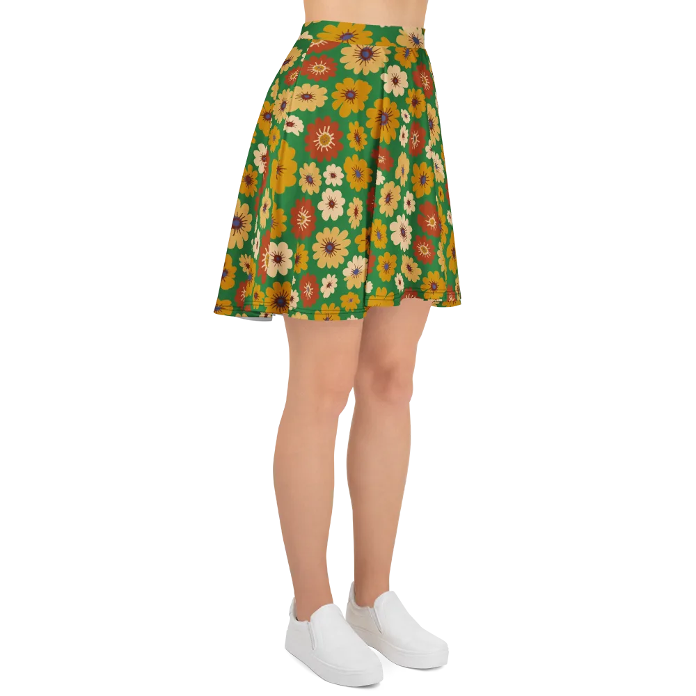Garden Groove on Skater Skirt — Right