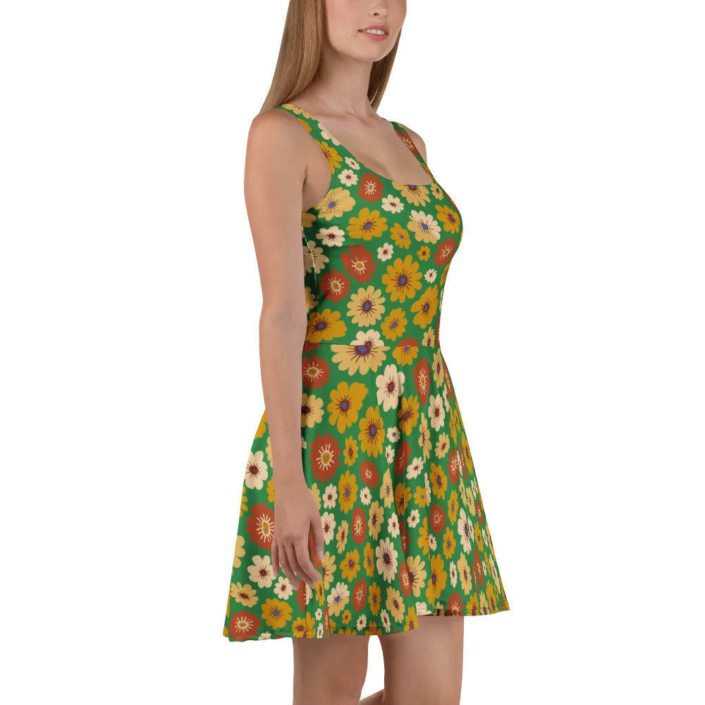 Garden Groove on Skater Dress — Right