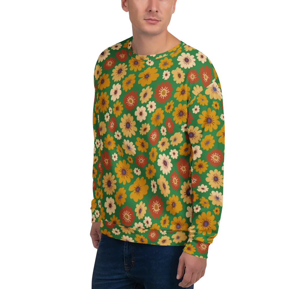 Garden Groove on Sweatshirt — Left Front