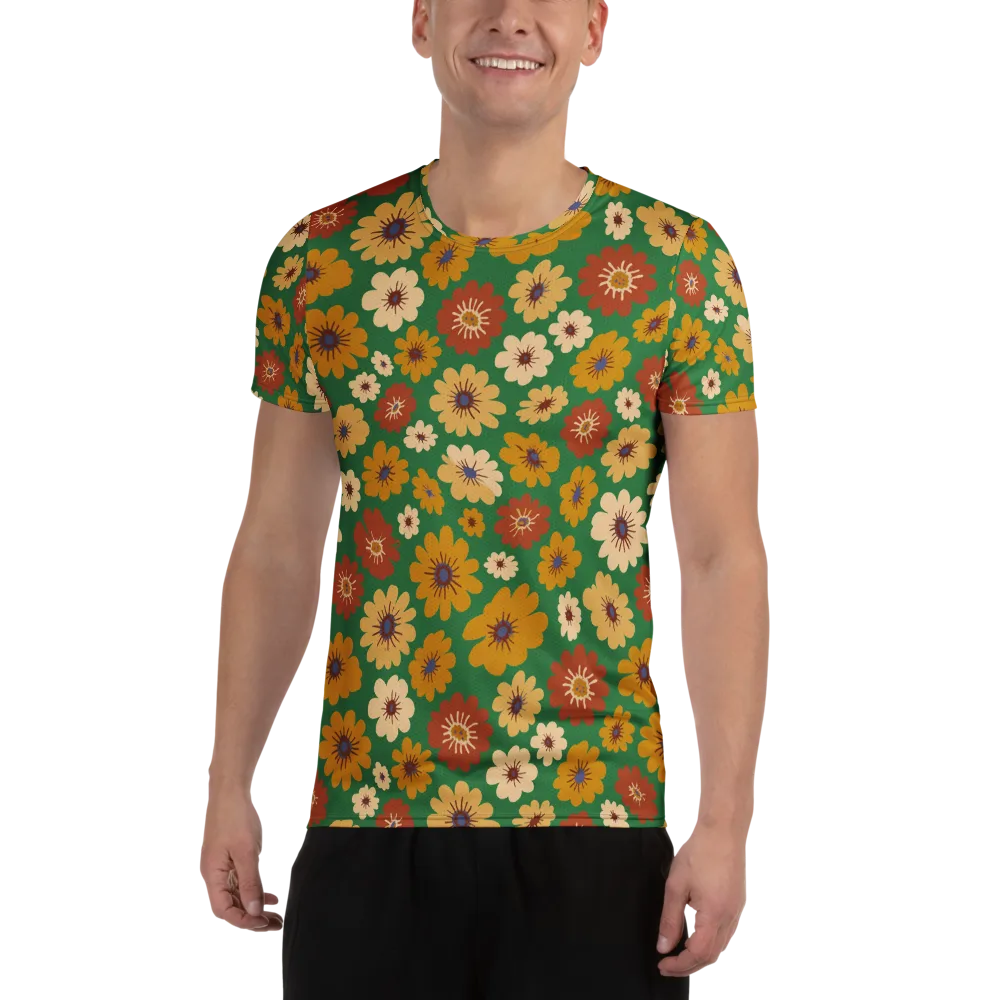 Garden Groove on Men's Athletic T-Shirt — Front