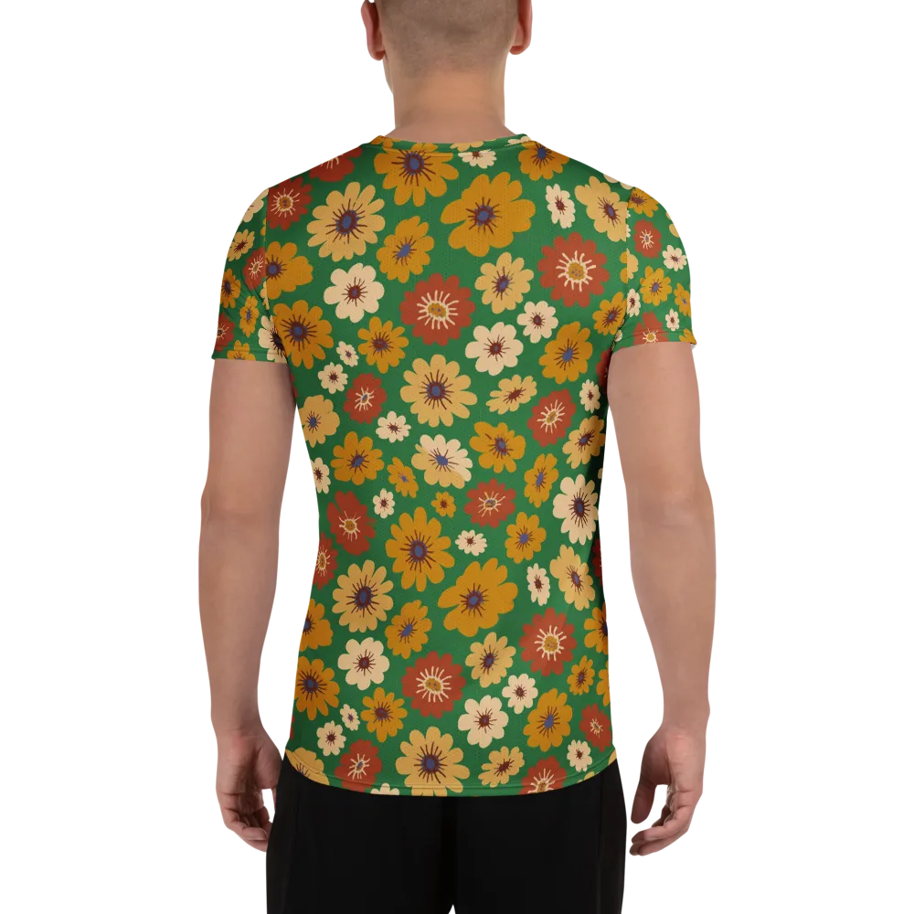 Garden Groove on Men's Athletic T-Shirt — Back