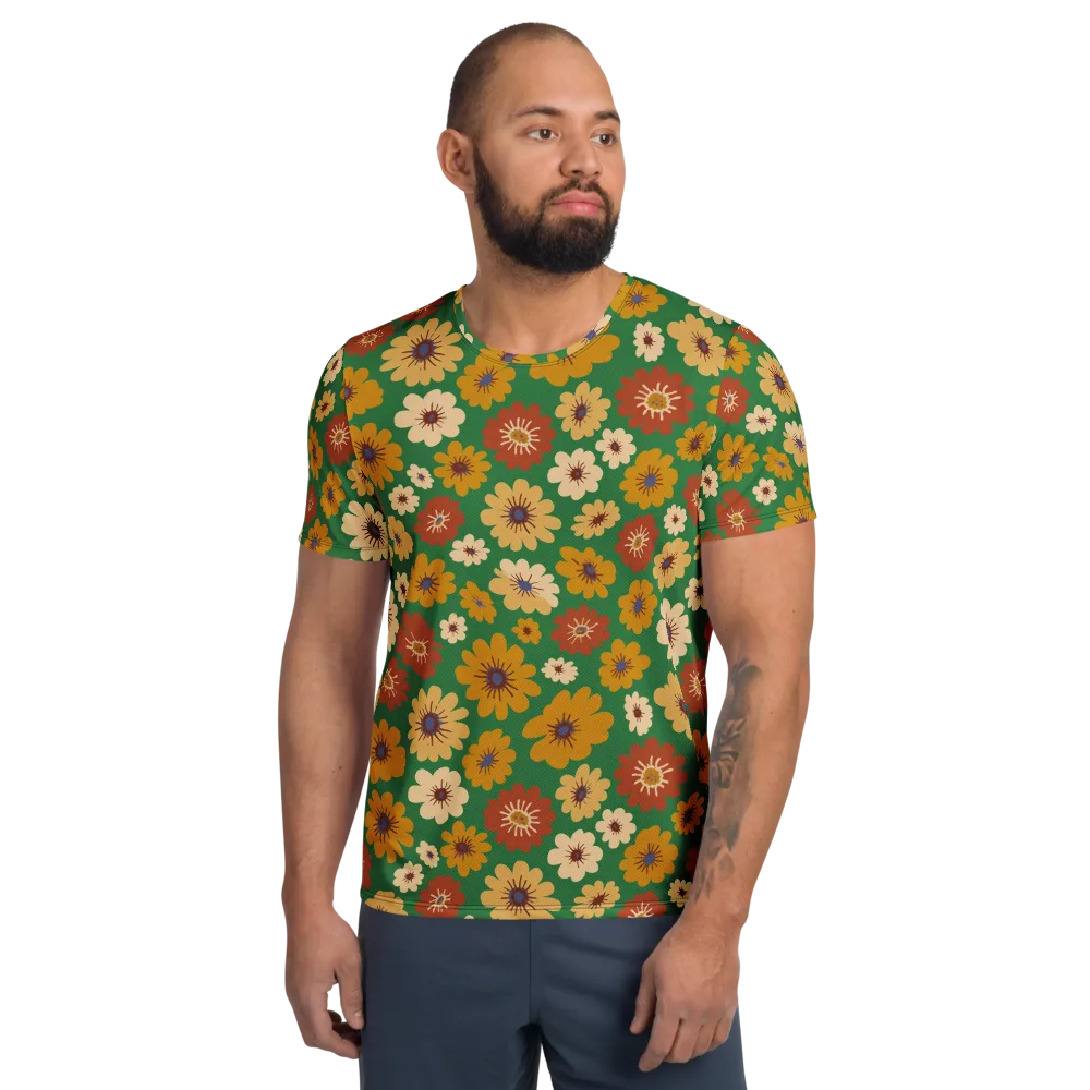 Garden Groove on Men's Athletic T-Shirt — Front
