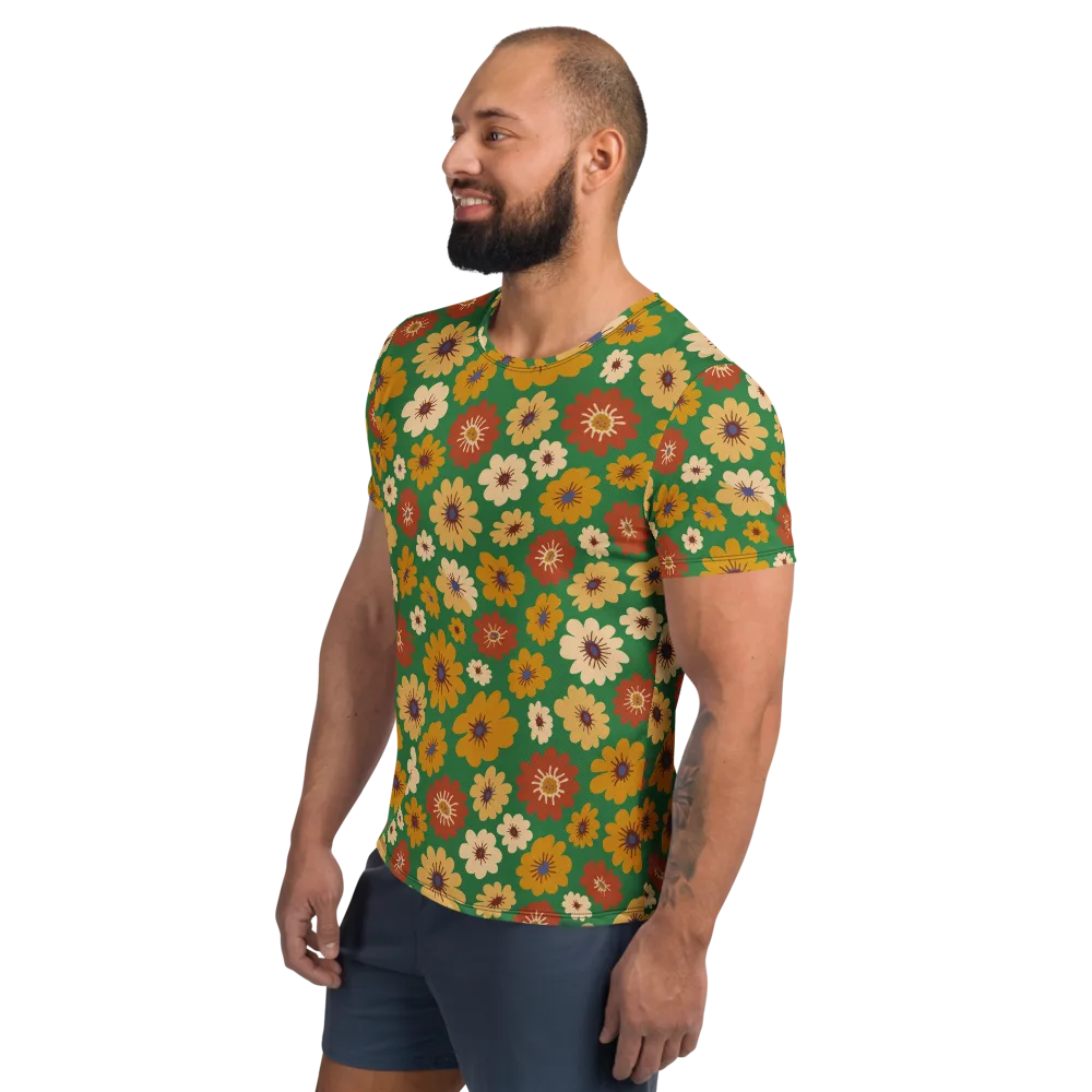Garden Groove on Men's Athletic T-Shirt — Left