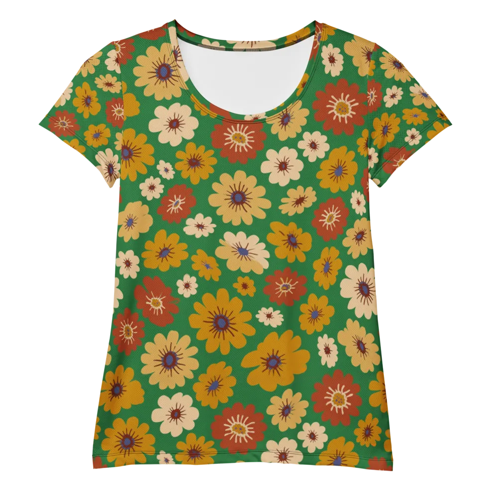 Garden Groove on Women's Athletic T-Shirt — Front