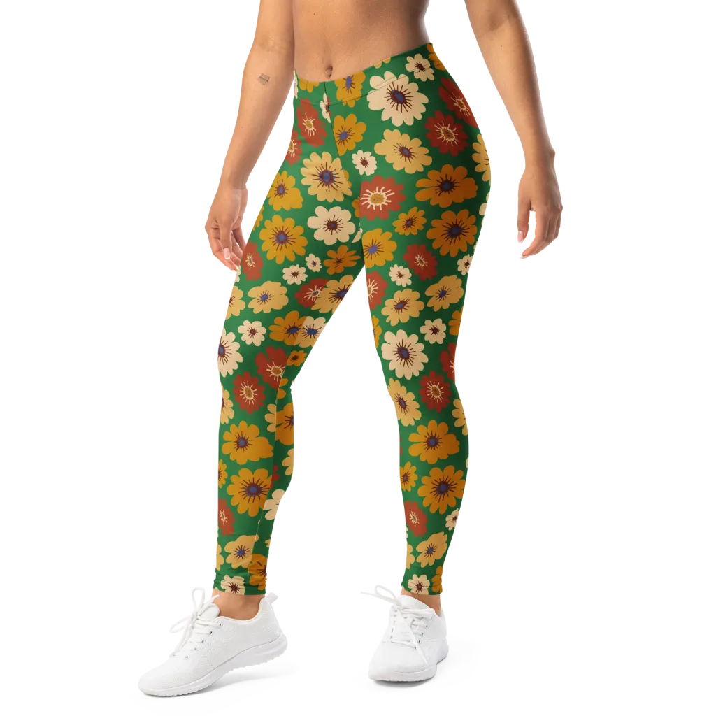 Garden Groove on Leggings — Left Front