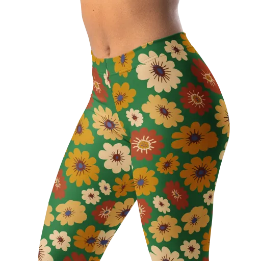 Garden Groove on a Leggings