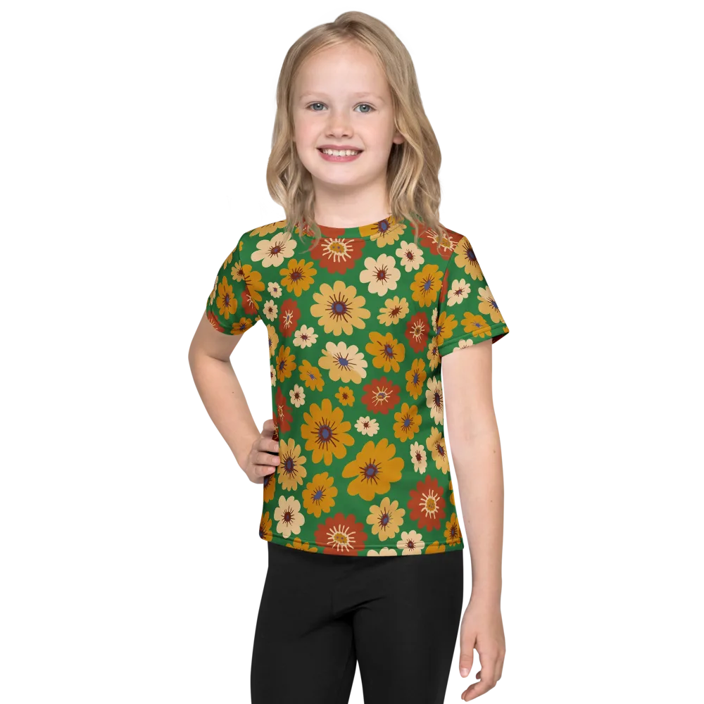 Garden Groove on Kids Crew Neck T-Shirt — Front