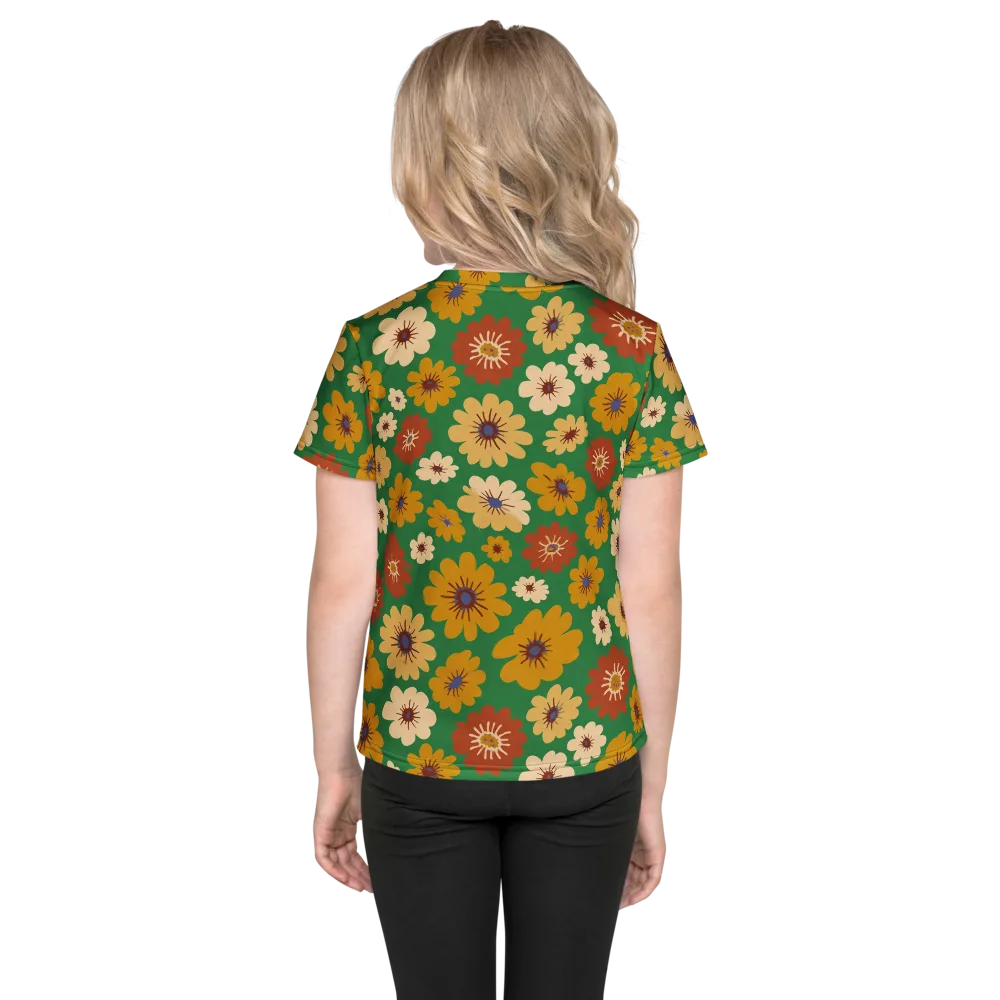 Garden Groove on Kids Crew Neck T-Shirt — Back