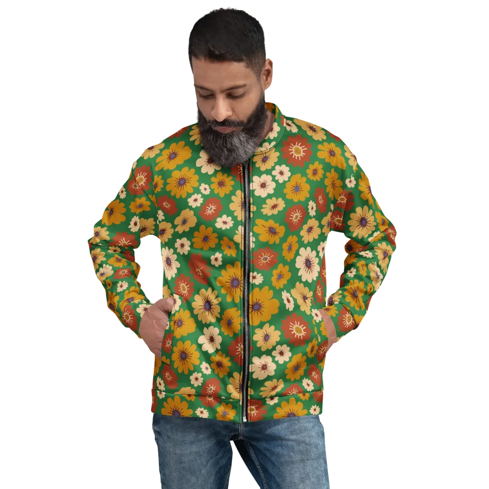 Garden Groove on Bomber Jacket — Front