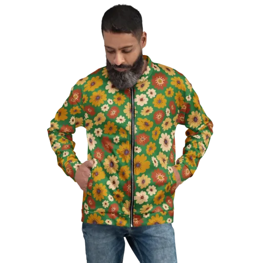 Garden Groove on a Bomber Jacket