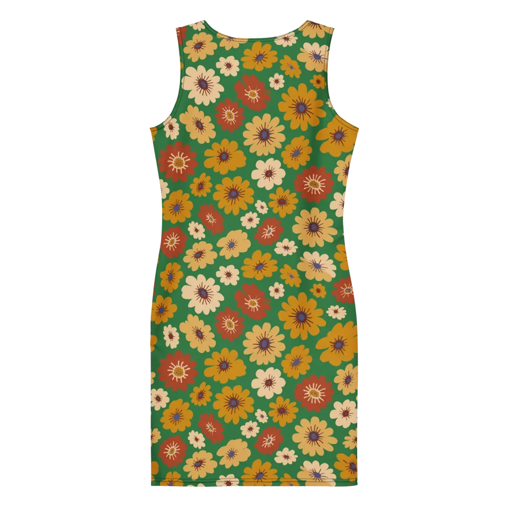 Garden Groove on Bodycon Dress — Back