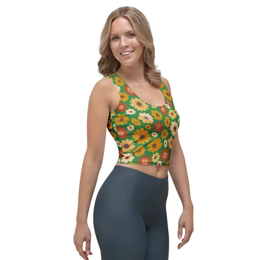 Garden Groove on a Crop Top