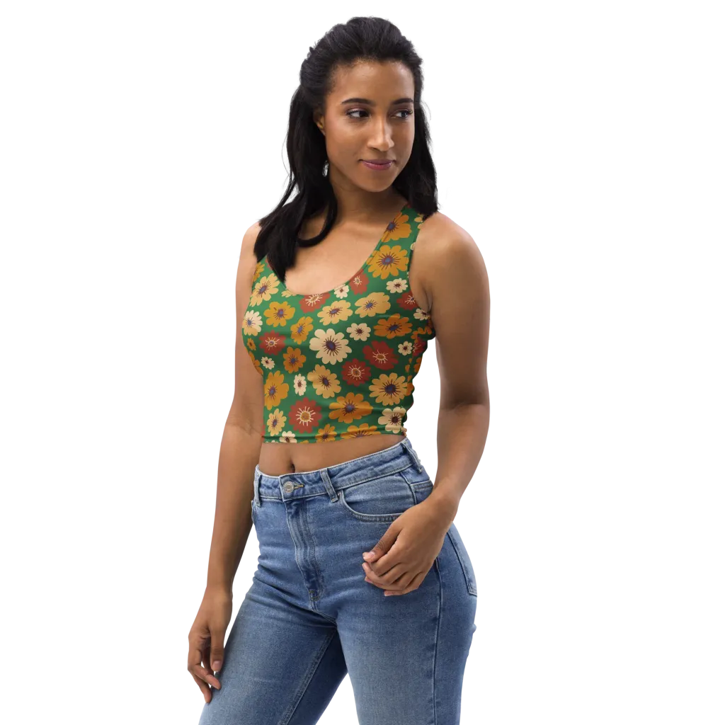 Garden Groove on Crop Top — Left Front