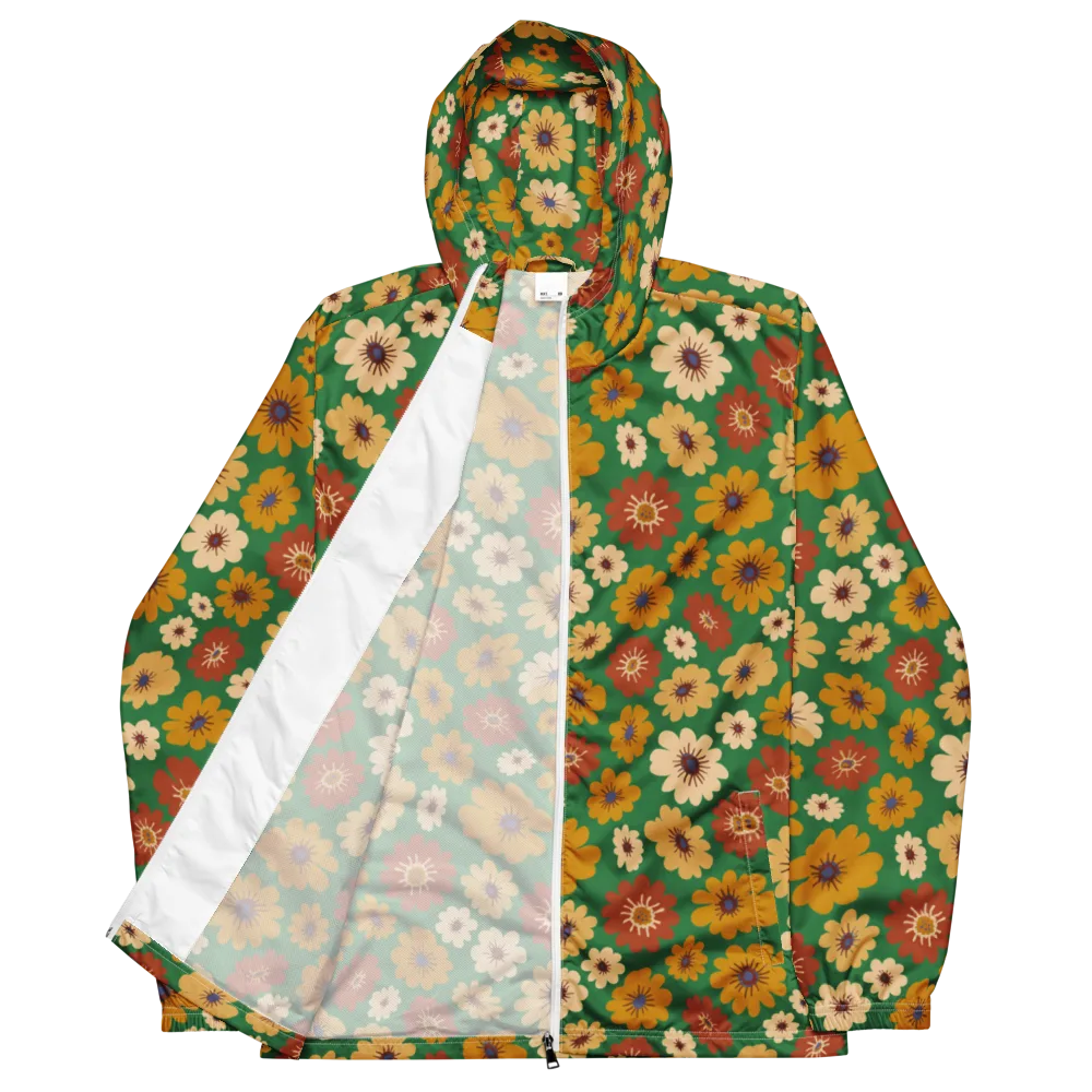Garden Groove on Men's Windbreaker — Front