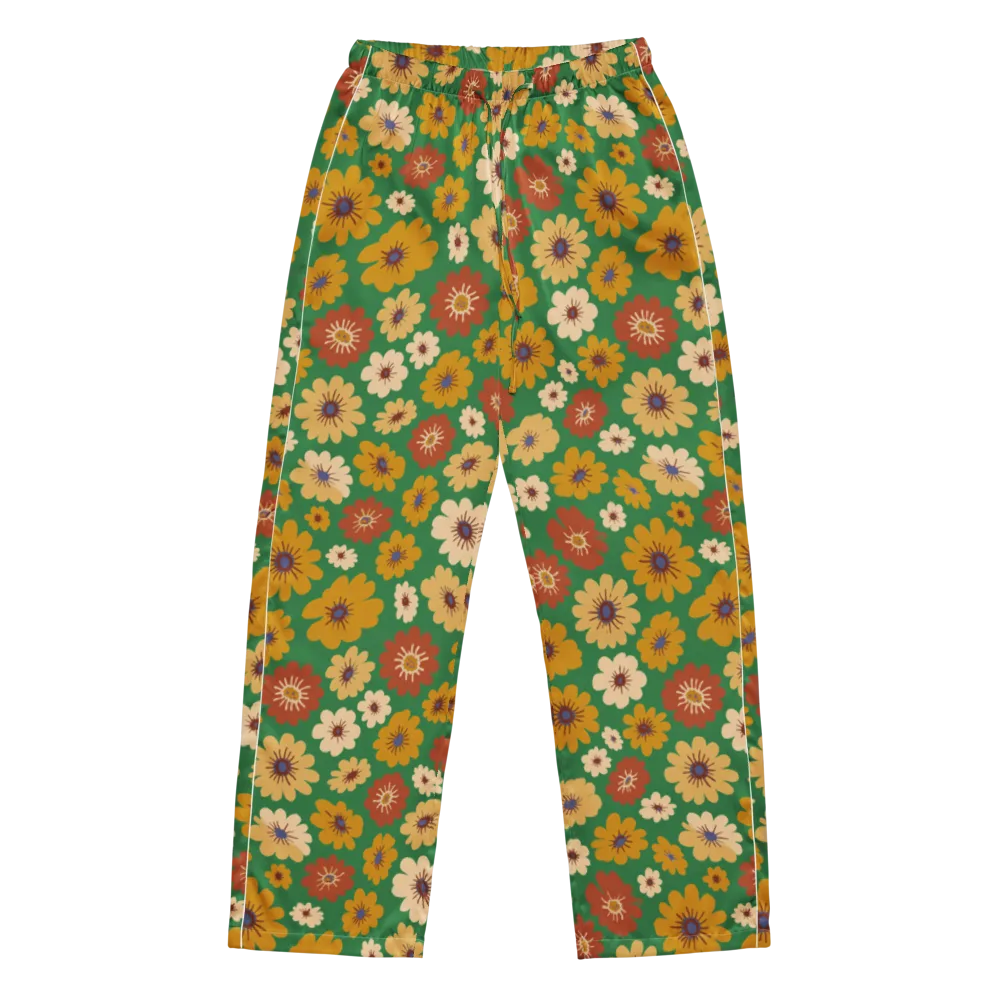 Garden Groove on Women's Pajama Pants — Front