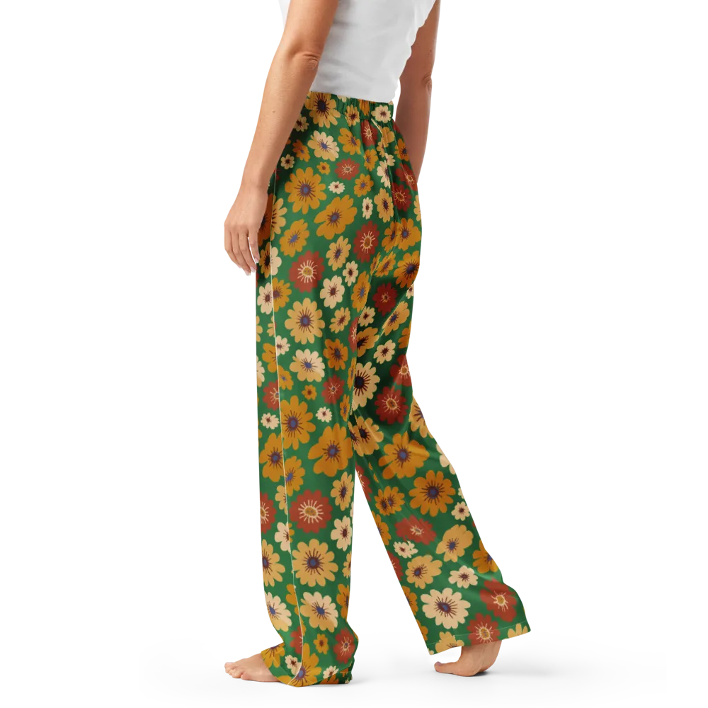 Garden Groove on Women's Pajama Pants — Left