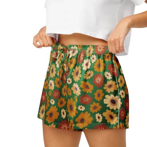 Garden Groove on a Women's Pajama Shorts