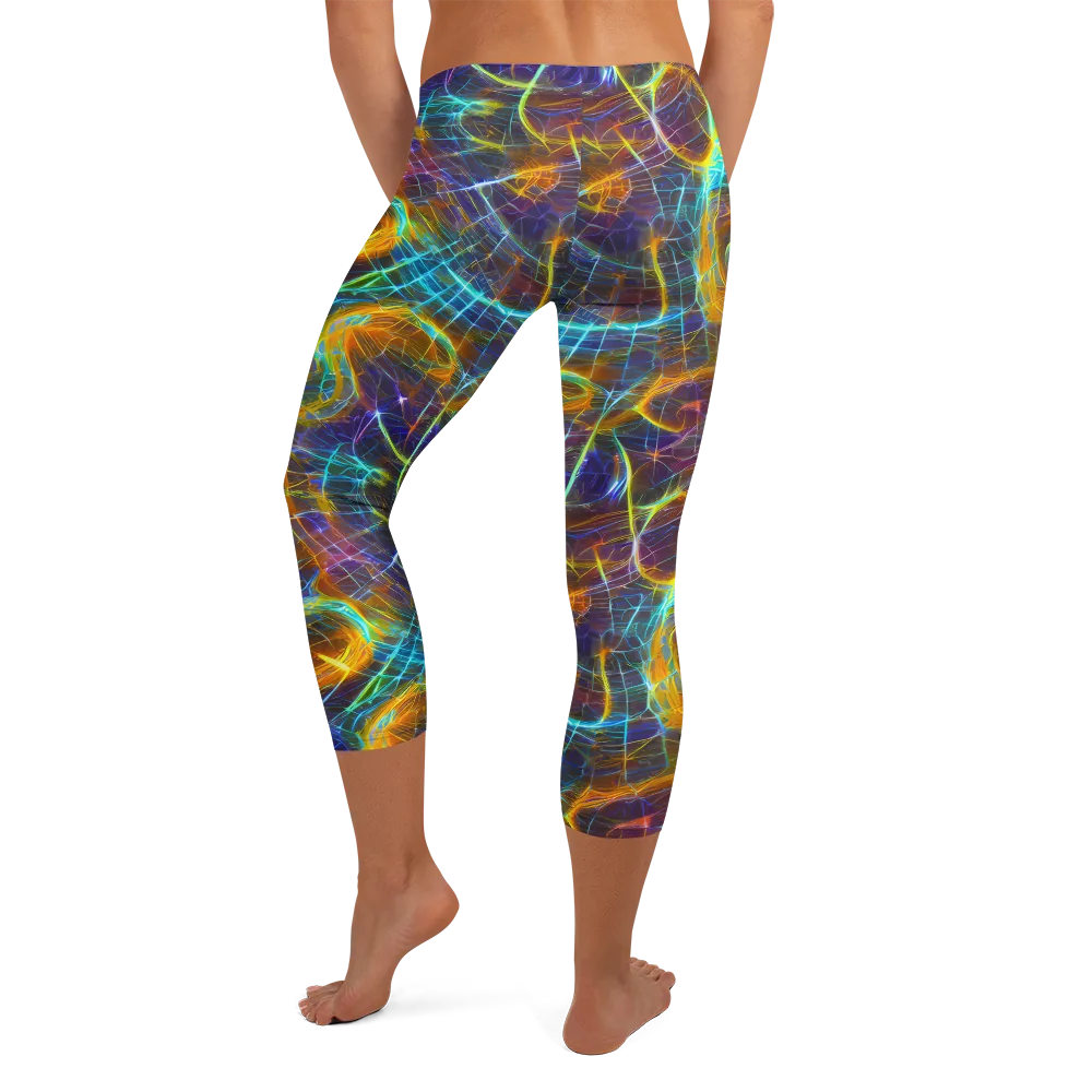 Sonic Vortex on Capri Leggings — Back