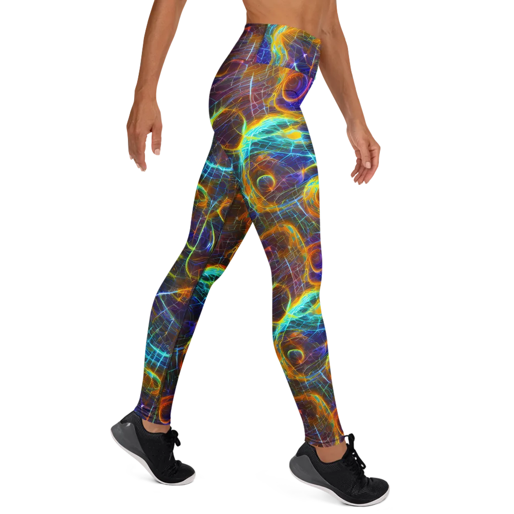 Sonic Vortex on Yoga Leggings — Right