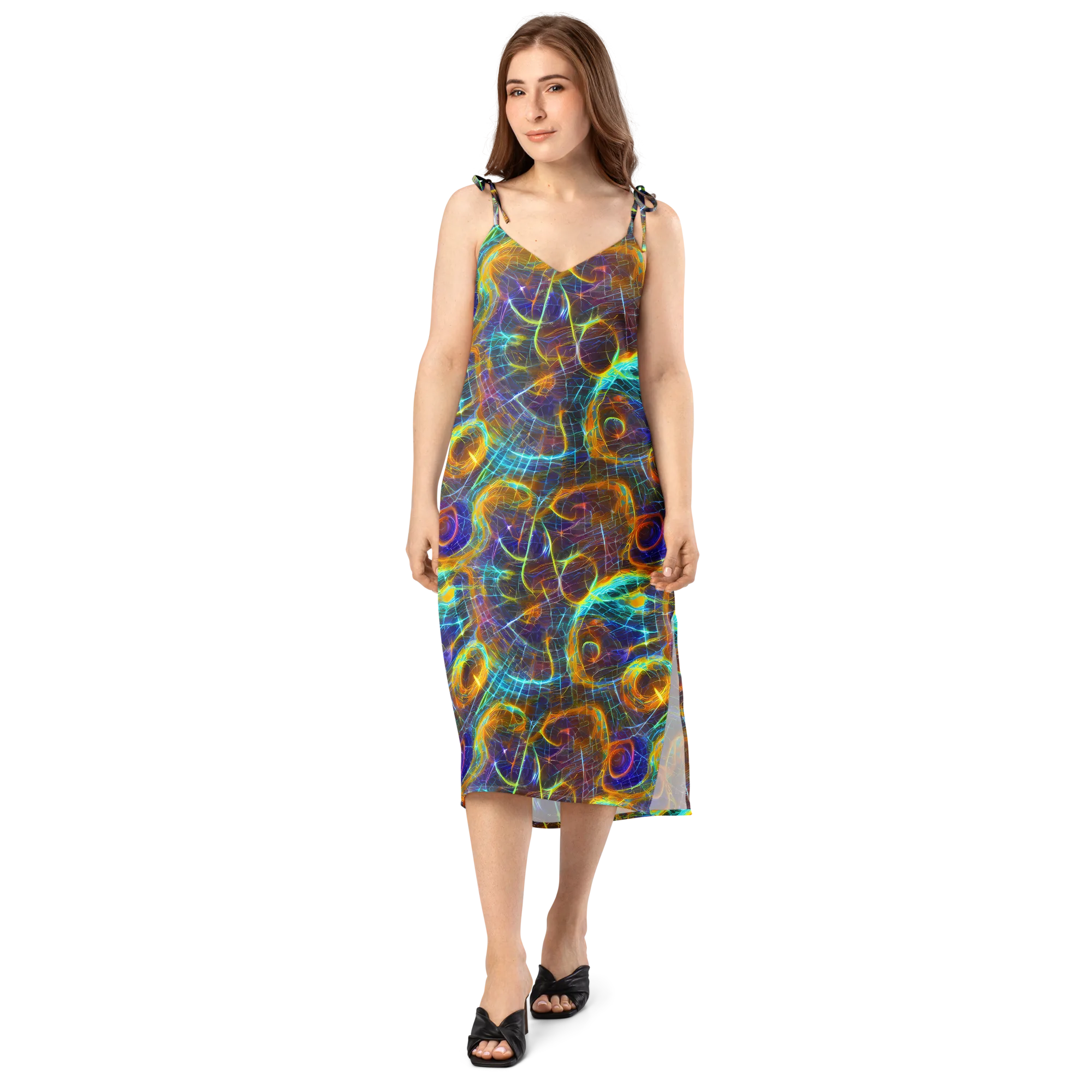 Sonic Vortex on Slip Dress — Front