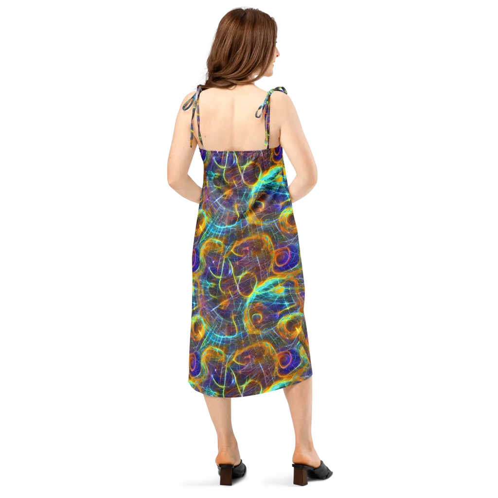 Sonic Vortex on Slip Dress — Back