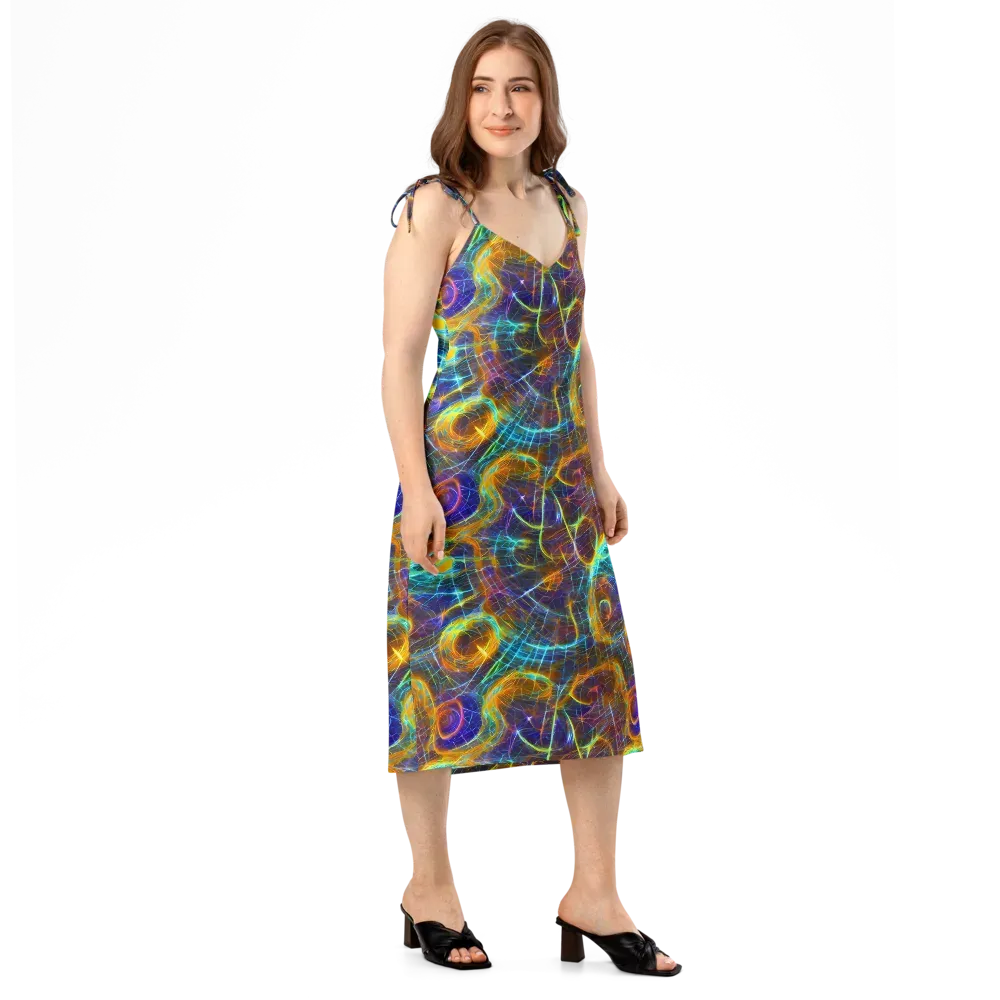 Sonic Vortex on Slip Dress — Right Front