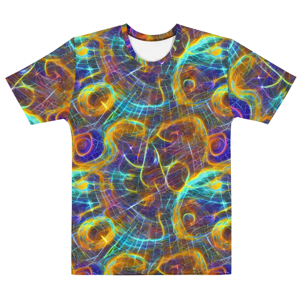 Sonic Vortex on Men's Cotton Crew Neck T-Shirt — Front