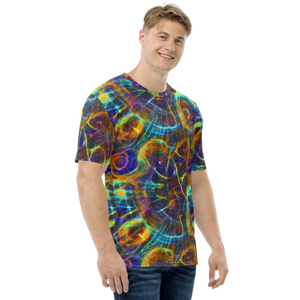 Sonic Vortex on Men's Crew Neck T-Shirt — Right