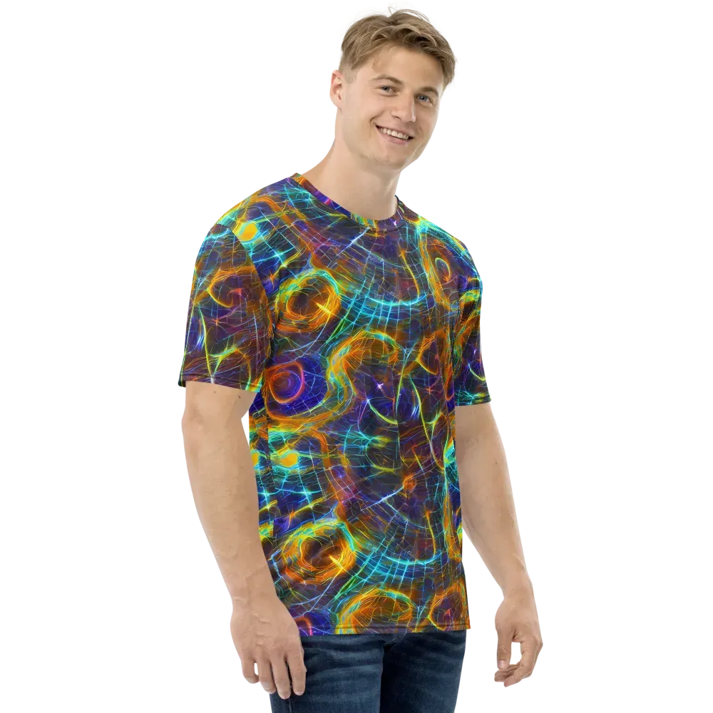Sonic Vortex on Men's Crew Neck T-Shirt — Right