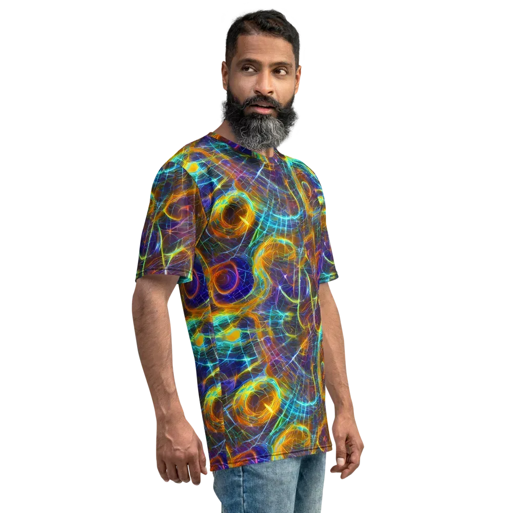 Sonic Vortex on Men's Crew Neck T-Shirt — Right