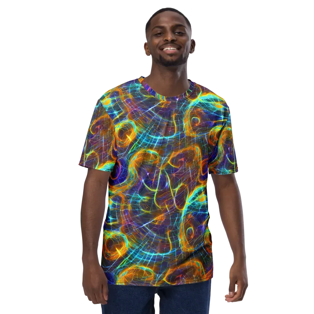 Sonic Vortex on Men's Crew Neck T-Shirt — Front
