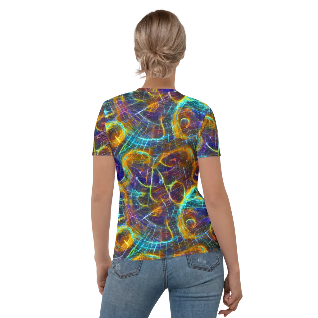 Sonic Vortex on Women's Crew Neck T-Shirt — Back