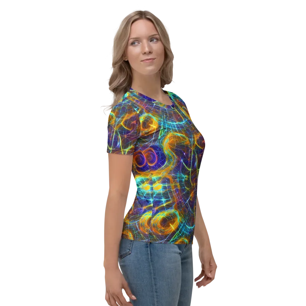 Sonic Vortex on Women's Crew Neck T-Shirt — Right