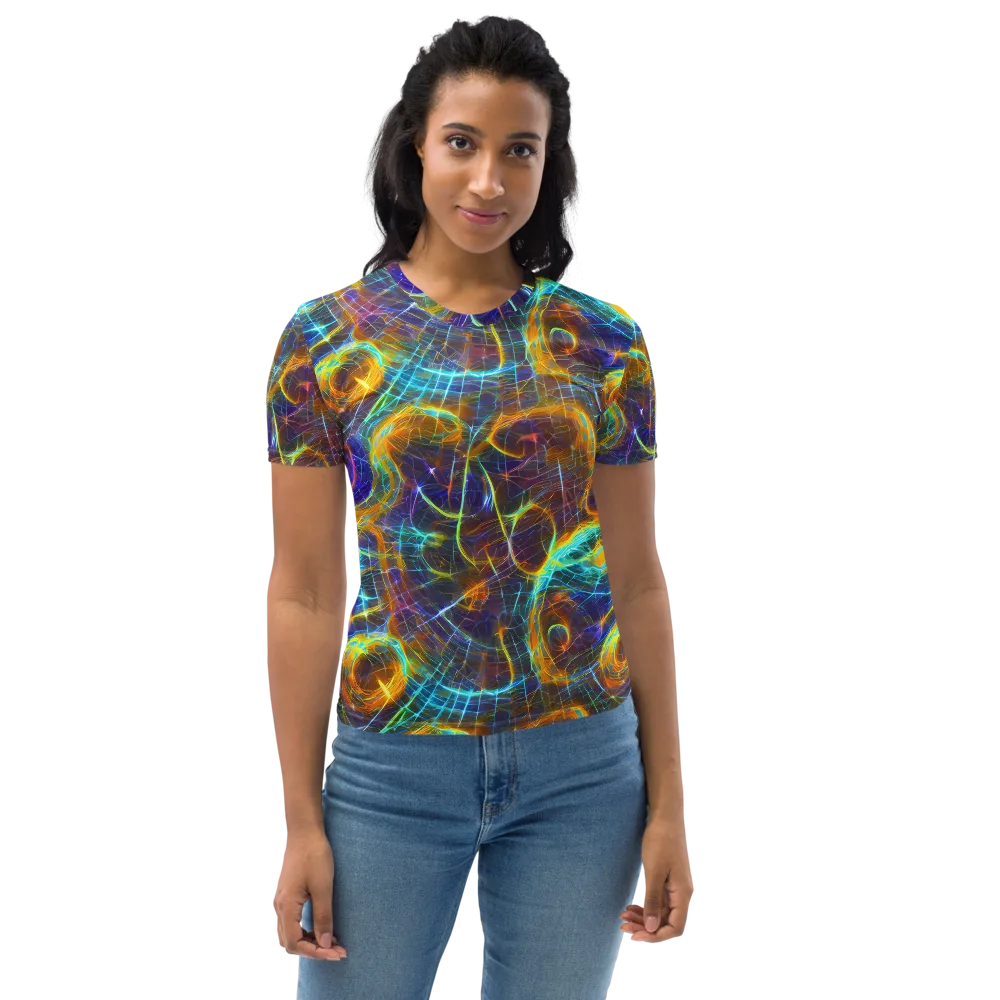Sonic Vortex on Women's Crew Neck T-Shirt — Front