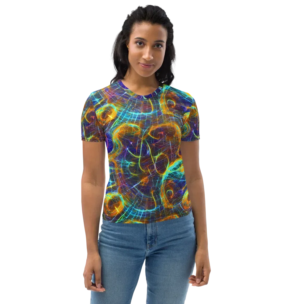 Sonic Vortex on Women's Crew Neck T-Shirt — Front