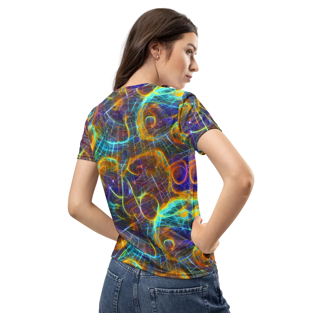 Sonic Vortex on Women's Crew Neck T-Shirt — Back