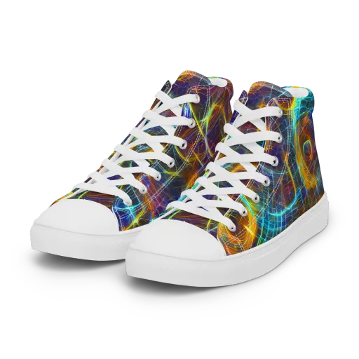 Sonic Vortex on a Women's High Top Canvas Shoes