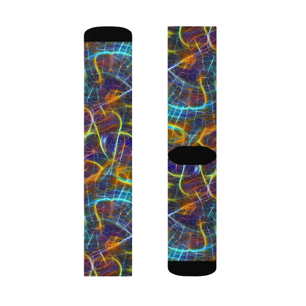 Sonic Vortex on Socks — Right Sock