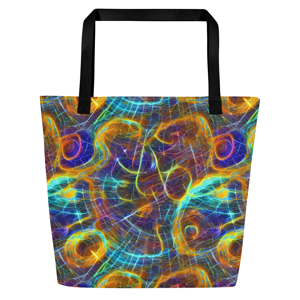 Sonic Vortex on Large Tote Bag W/ Pocket — Front