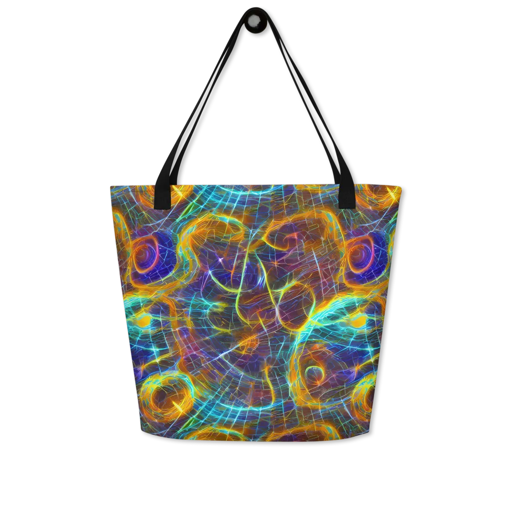 Sonic Vortex on Large Tote Bag W/ Pocket — Front