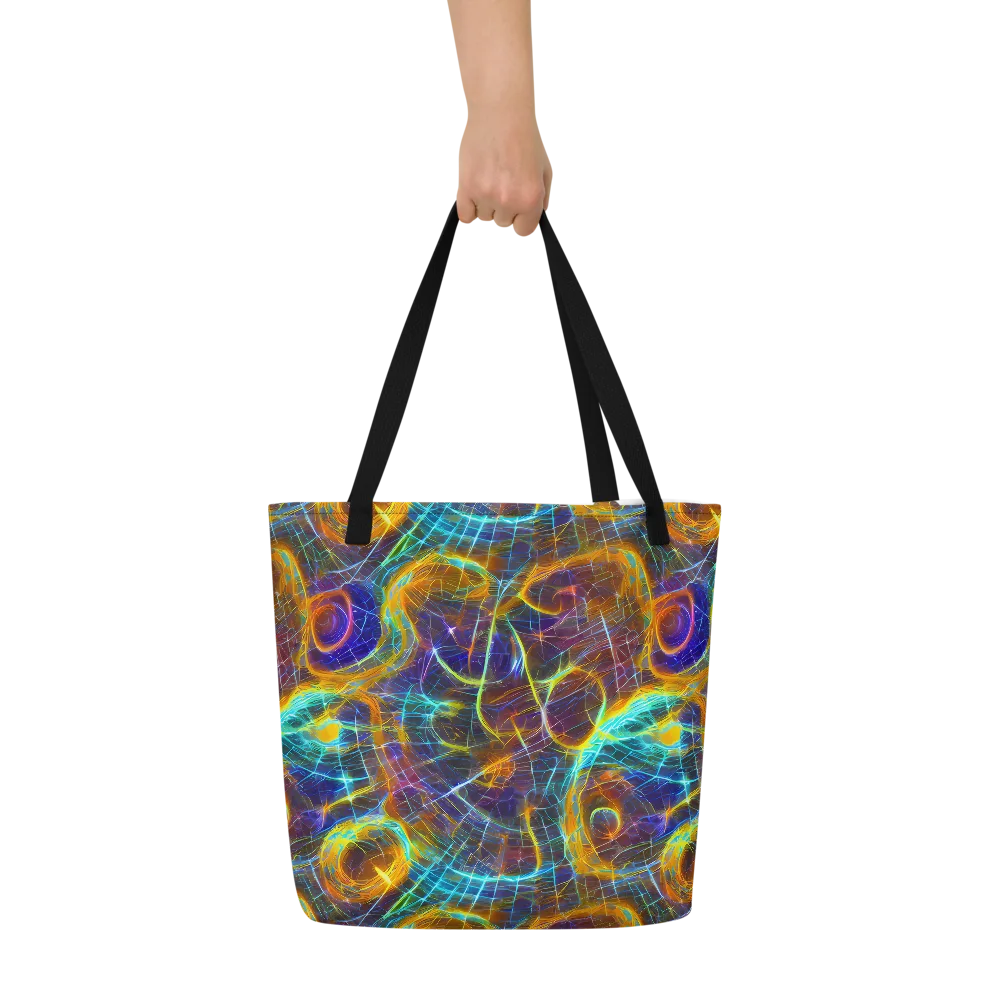 Sonic Vortex on Large Tote Bag W/ Pocket — Front