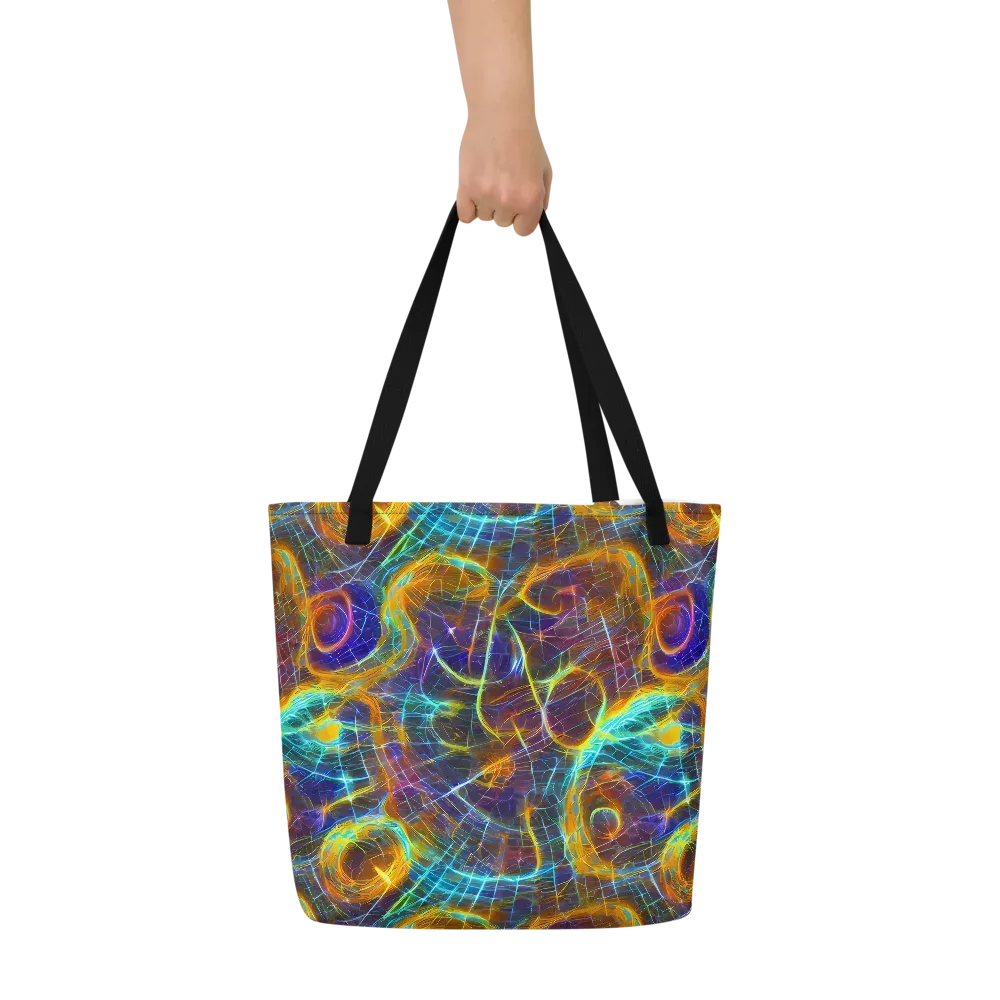 Sonic Vortex on Large Tote Bag W/ Pocket — Front