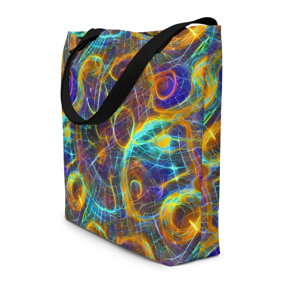 Sonic Vortex on Large Tote Bag W/ Pocket — Front
