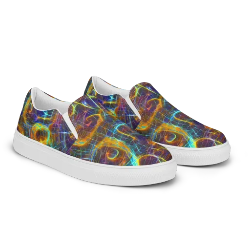 Sonic Vortex on a Women's Slip-On Canvas Shoes