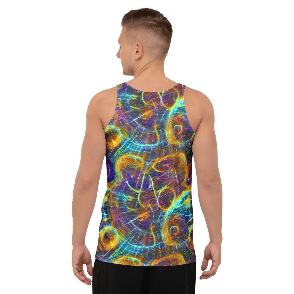 Sonic Vortex on Men's Tank Top — Back