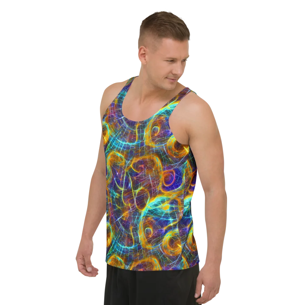 Sonic Vortex on Men's Tank Top — Left Front