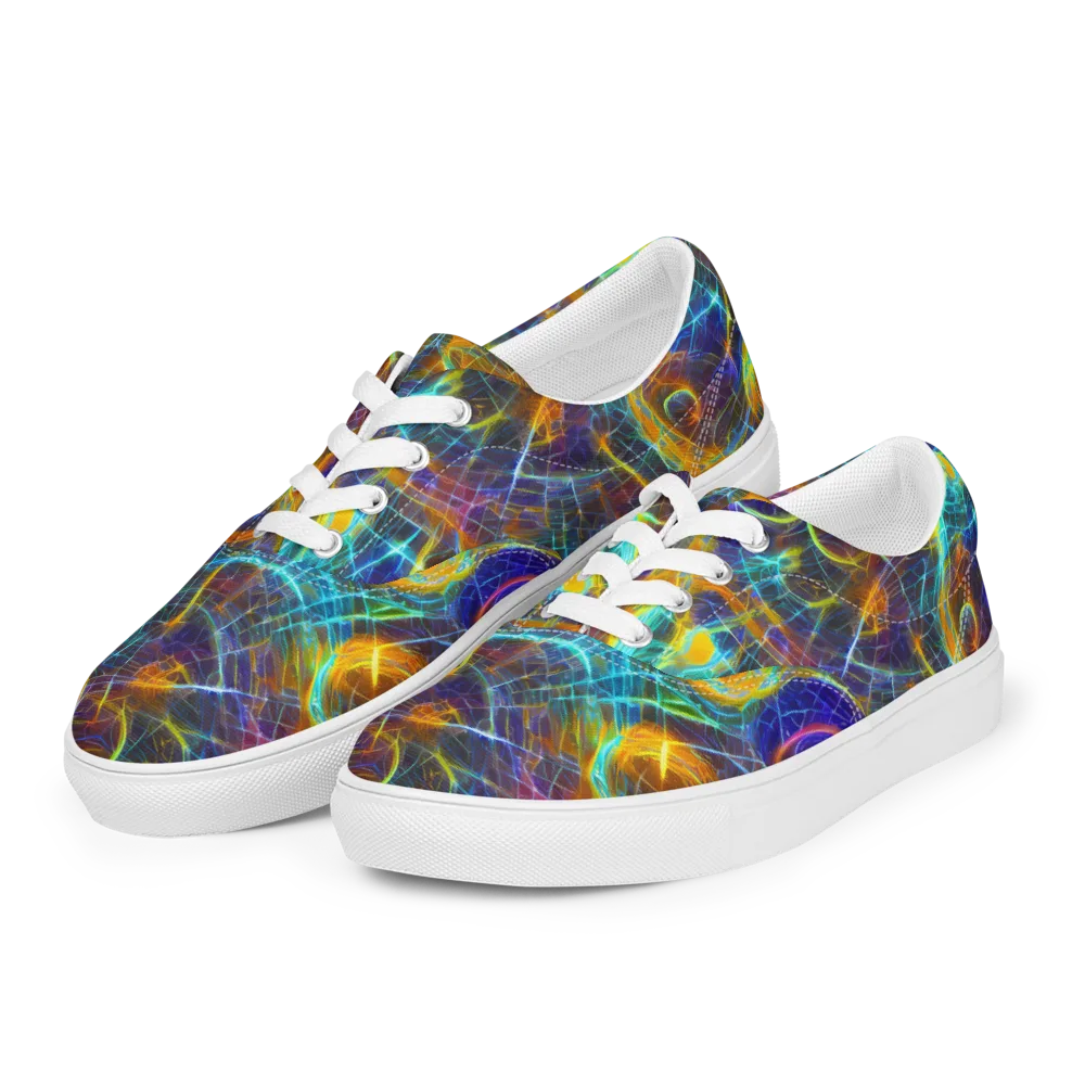 Sonic Vortex on Men's Lace-Up Canvas Shoes — Left Front
