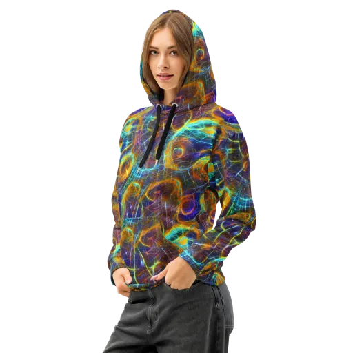 Sonic Vortex on a Cotton Hoodie